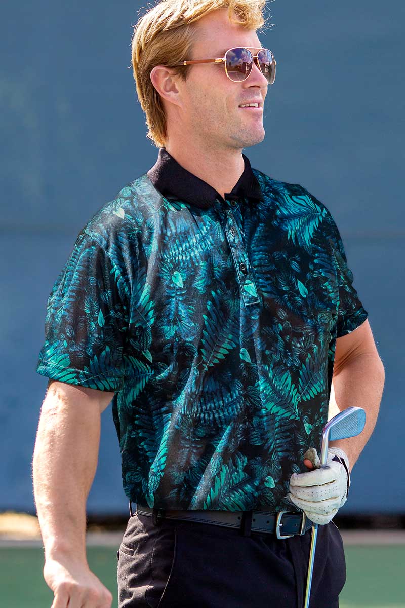 Tan Through Sportshirts Graphic Polo Rainforest 