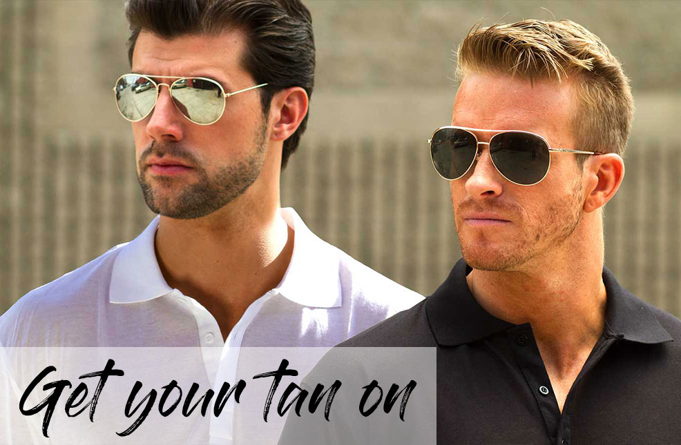 Shop Men Tan Through Shirts in Polo sport style